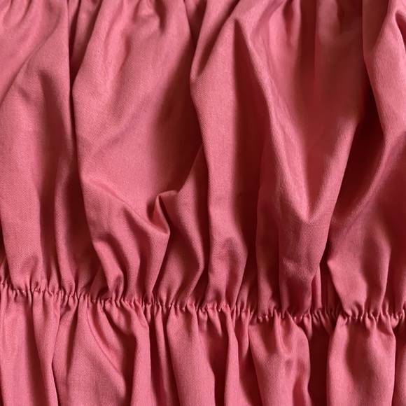 New rose pink scrunch tube top size xs - Picture 2 of 3